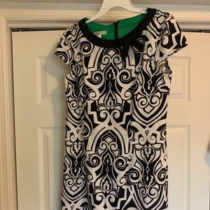 Black and White Shift Dress